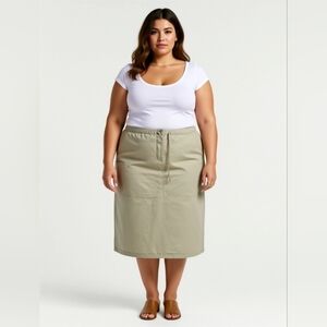 Sarah & Scott Chic Cream Maxi Skirt for Women